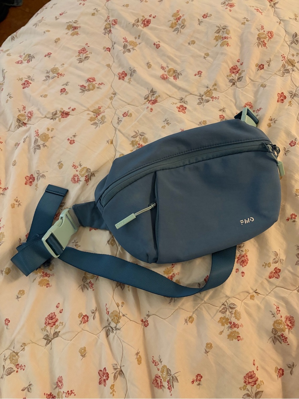 FWD - On The Go Hip Pack/Cross-Body Bag in Teal and Aqua